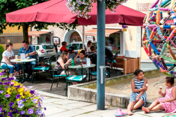 Café mit Sonnenterrasse in Radstadt – Bäckerei Kirchgasser
